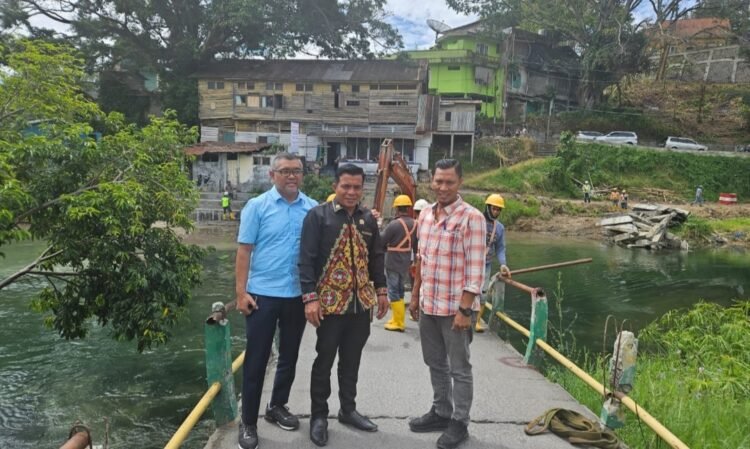 Komisi C DPRK Aceh Tengah Tinjau Pengerjaan Jembatan Vital di Asir-Asir
