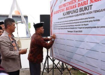 Kampung Bukit Kebayakan Dideklarasikan sebagai Kampung Bebas Narkoba