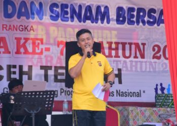 “Aduh Nyai” Guncang Jalan Santai Peringatan Bhayangkara ke-79 di Aceh Tengah