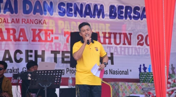 “Aduh Nyai” Guncang Jalan Santai Peringatan Bhayangkara ke-79 di Aceh Tengah