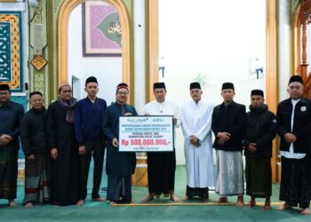 Bank Aceh Salurkan Rp500 Juta Zakat Perusahaan ke Baitu Mall Aceh Tengah 