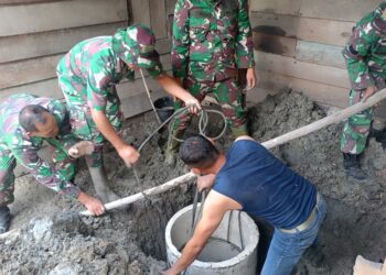 Sentuhan TMMD di Pelosok Linge, Bangun Harapan Lewat MCK Layak untuk Pak Tatang