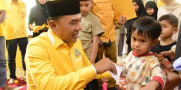 Tanpa Euforia, Golkar Aceh Tengah Peringati HUT ke-61 dengan Ziarah dan Santunan Anak Yatim