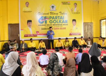 Di HUT ke-61 Golkar, Bupati Haili Yoga Apresiasi Kontribusi Enam Dekade Partai Beringin