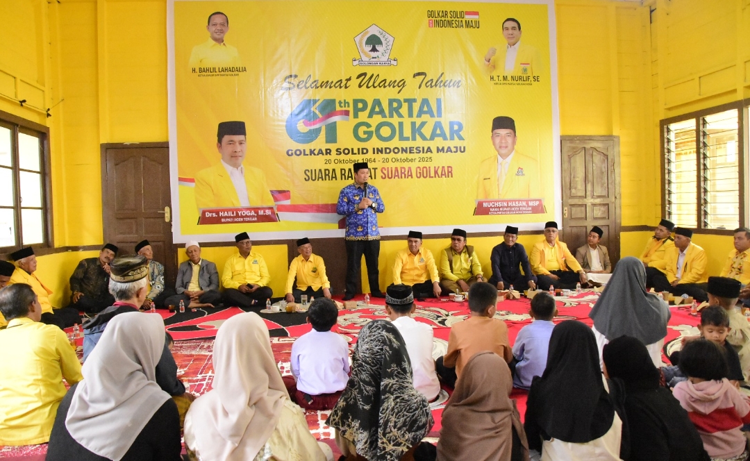 Di HUT ke-61 Golkar, Bupati Haili Yoga Apresiasi Kontribusi Enam Dekade Partai Beringin