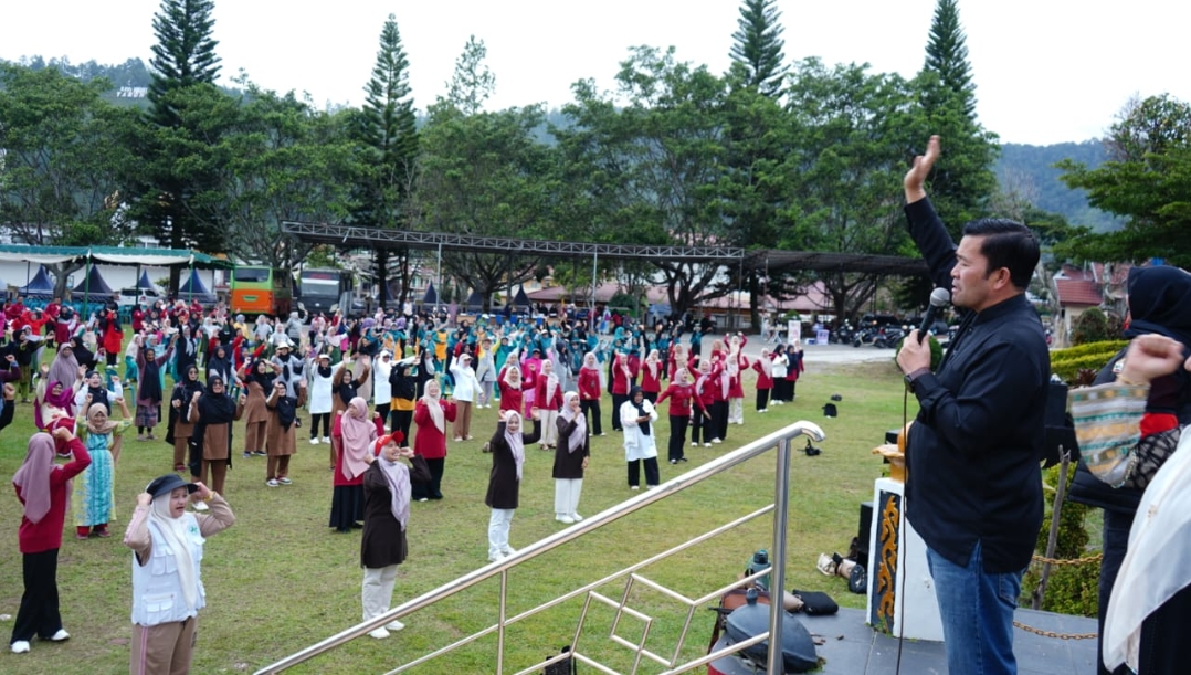 DKBP3A Aceh Tengah Buat Lansia Bahagia Lewat Senam dan Layanan Kesehatan Gratis