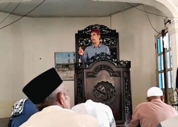 Masjid Sempat Terendam, Kini Berkumandang Takbir, Warga Nosar Gelar Jum’at Perdana