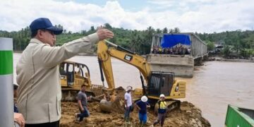 Presiden Prabowo Pastikan Jembatan Bailey Teupin Mane Rampung Sepekan