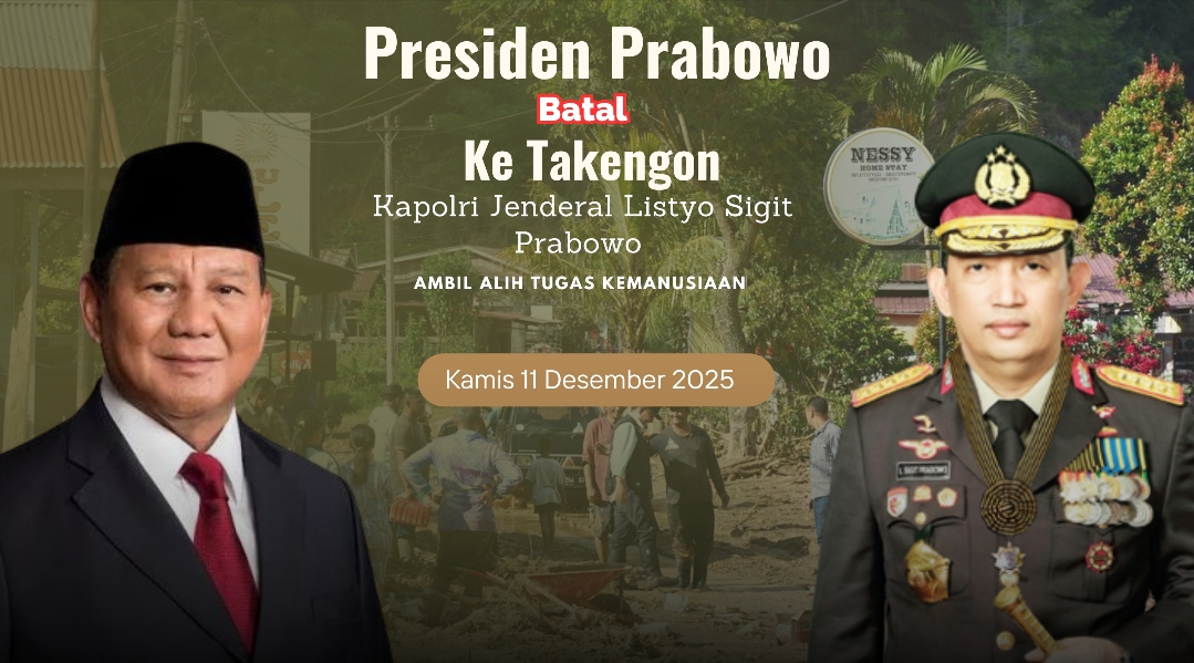 Persiapan Matang! Presiden Batal ke Takengon, Kapolri Sigit Dijadwal Ambil Alih Tugas Kemanusiaan