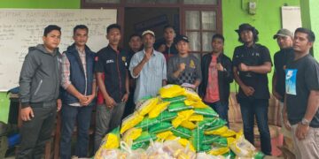 KNPI dan Relawan Salurkan 7 Ton Sembako untuk Korban Bencana Aceh Tengah