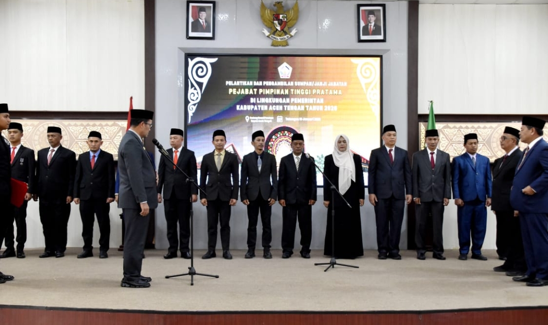 14 Kadis Hasil Asesmen Dilantik, PR Pasca Bencana di Aceh Tengah Menanti!