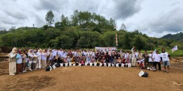 HUT Ke-18 Partai Gerindra, Pengurus DPC Aceh Tengah Gelar Aksi Peduli Bencana di Kenawat