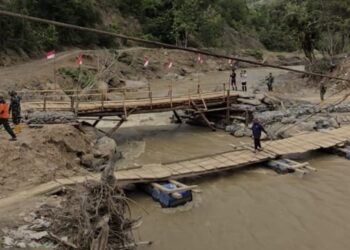 Akses Warga Segera Pulih, Jembatan Bailey Kala Ili–Bergang Ditarget Rampung 20 Hari