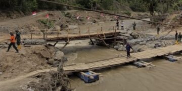 Akses Warga Segera Pulih, Jembatan Bailey Kala Ili–Bergang Ditarget Rampung 20 Hari