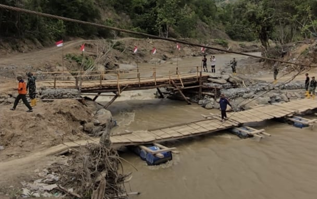 Akses Warga Segera Pulih, Jembatan Bailey Kala Ili–Bergang Ditarget Rampung 20 Hari
