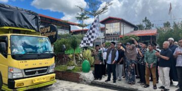 Perkuat Daya Saing Global, Bupati Haili Yoga Lepas 19,2 Ton Kopi Gayo ke Inggris 