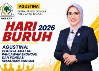 Hari Buruh 2026, Agustina: Pekerja Adalah Pahlawan Ekonomi dan Fondasi Kemajuan Bangsa