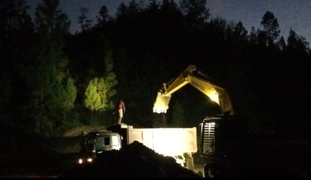 Proyek Jalan Nasional di Linge Diduga Keruk Material dari Sungai Jambo Aye