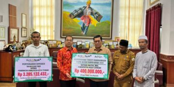 Usai Setor Dividen Rp3,2 Miliar, Bank Aceh Salurkan Zakat Rp400 Juta untuk Warga Aceh Tengah