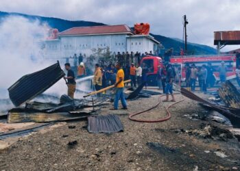 96 Kios di Pasar Jagong Jeget Hangus Terbakar 