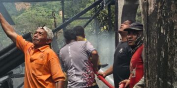 Satu Rumah Warga di Silih Nara Hangus Terbakar, Dua Terimbas