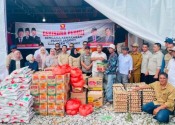Gerindra Aceh Tengah Salurkan Bantuan Masa Panik untuk Korban Kebakaran di Jagong Jeget