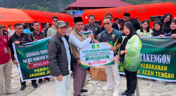 Pengadilan Negeri Takengon Galang Kepedulian, Belasan Juta Disalurkan untuk Korban Kebakaran Jagong Jeget