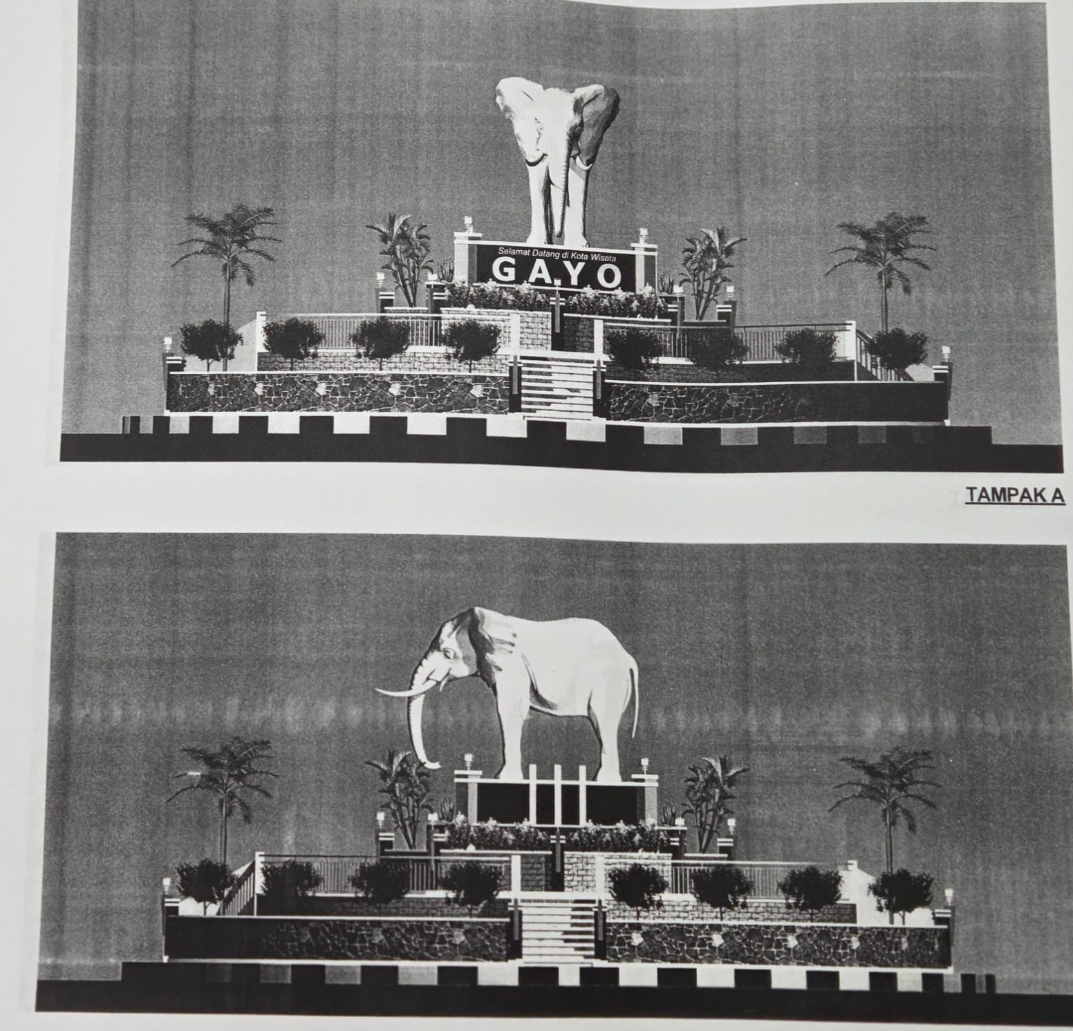 Menagih Janji Bank Aceh, Bangun Tugu Gajah di Paya Tumpi Senilai Rp3,7 Miliar 