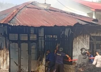 Satu Rumah Warga Bernung Lelabu Hangus Terbakar, Satu Terimbas