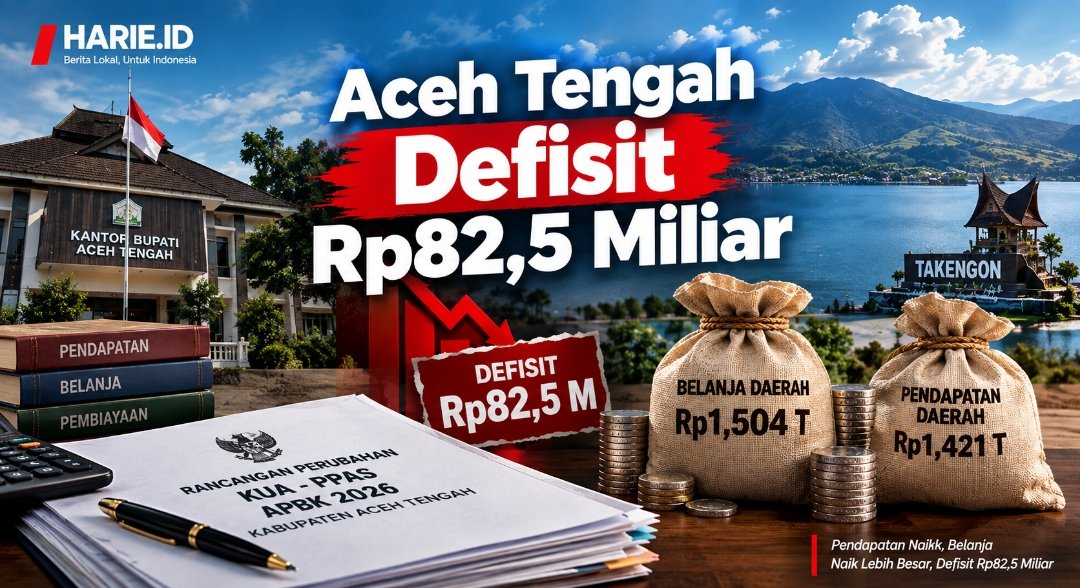 Aceh Tengah Defisit Rp82,5 Miliar