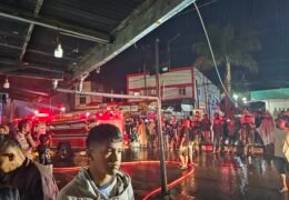 Atap Dua Rumah di Kemili Bebesen Terbakar