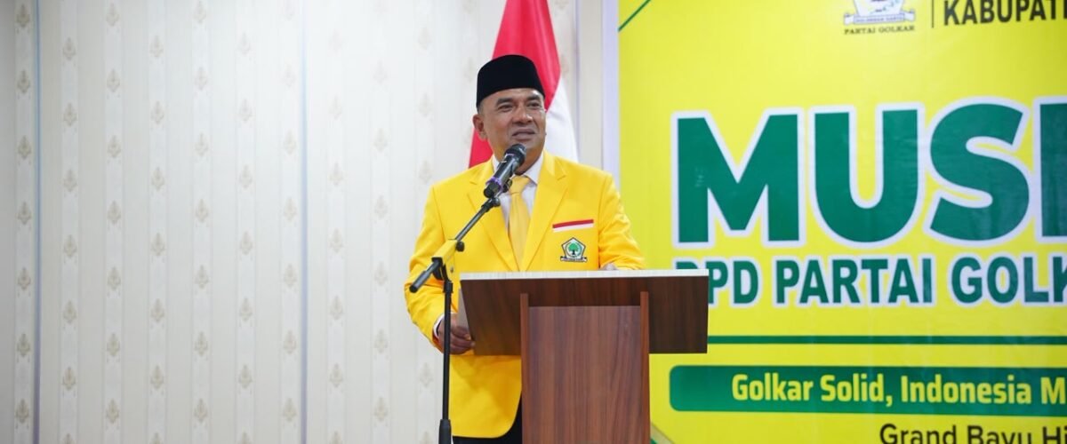 Aklamasi, Muchsin Hasan Kembali Pimpin Ketua Golkar Aceh Tengah