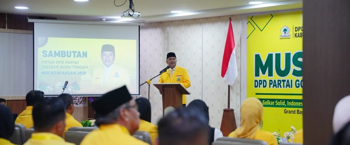 Muchsin Hasan Sebut Golkar Aceh Tengah Solid, Pintu Partai Terbuka Lebar