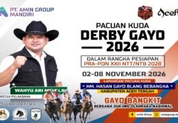 Saksikan Pacuan Kuda Derby Gayo 2026, Digelar Mandiri 2-8 November di Blang Bebangka!