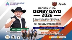 Saksikan Pacuan Kuda Derby Gayo 2026, Digelar Mandiri 2-8 November di Blang Bebangka!